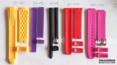 厂家直销优质硅胶表带 橡胶手表带 款式多颜色可定制 现成模具09